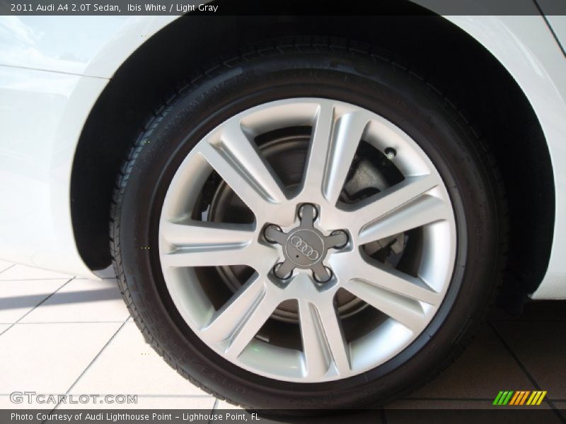 Ibis White / Light Gray 2011 Audi A4 2.0T Sedan