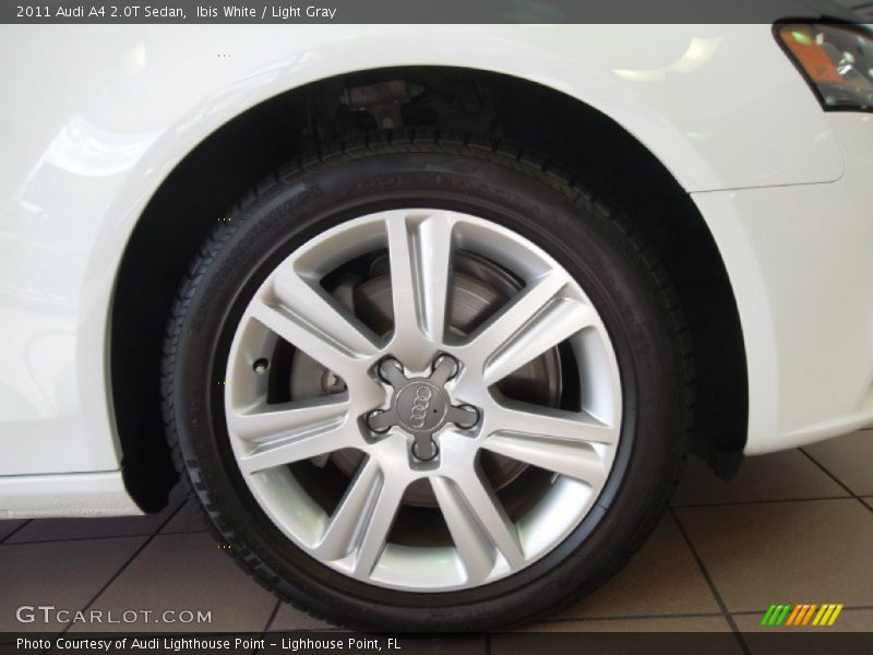 Ibis White / Light Gray 2011 Audi A4 2.0T Sedan