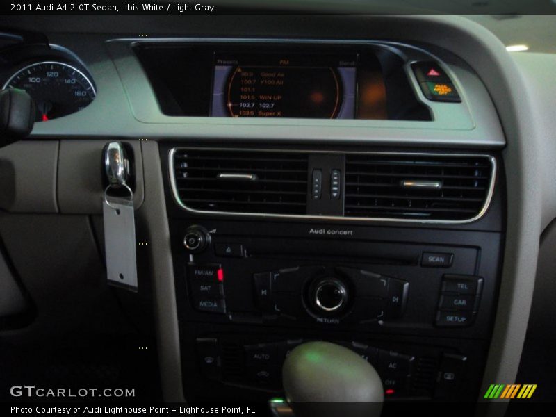 Ibis White / Light Gray 2011 Audi A4 2.0T Sedan