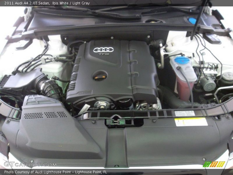 Ibis White / Light Gray 2011 Audi A4 2.0T Sedan