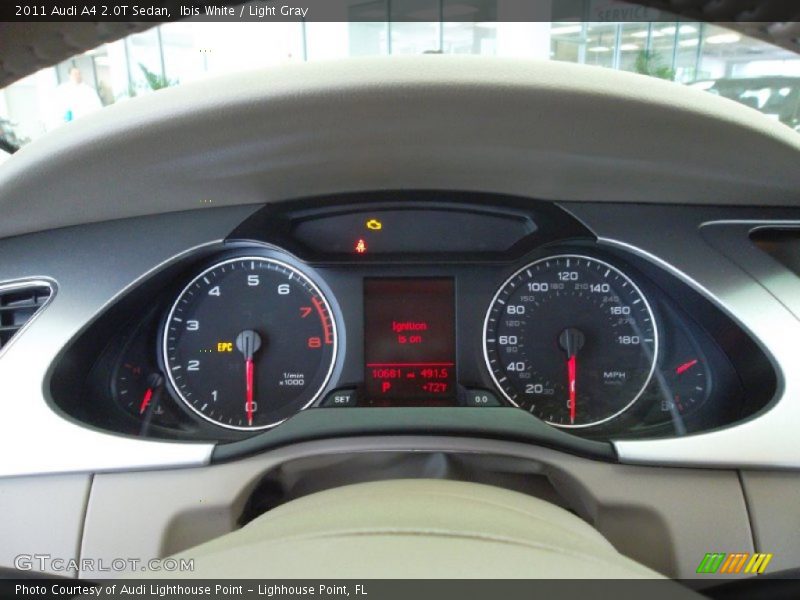 Ibis White / Light Gray 2011 Audi A4 2.0T Sedan