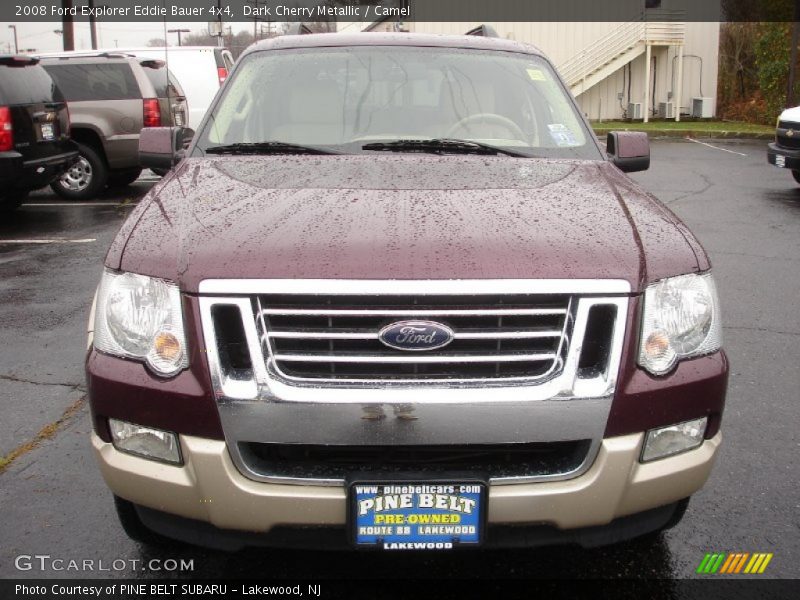 Dark Cherry Metallic / Camel 2008 Ford Explorer Eddie Bauer 4x4