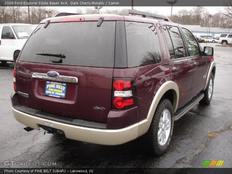 Dark Cherry Metallic / Camel 2008 Ford Explorer Eddie Bauer 4x4