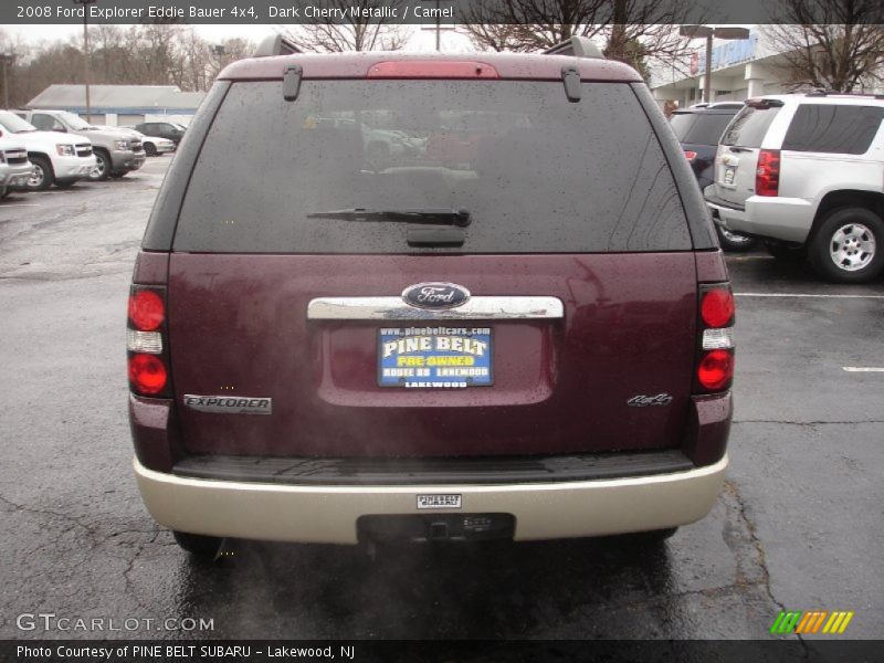 Dark Cherry Metallic / Camel 2008 Ford Explorer Eddie Bauer 4x4