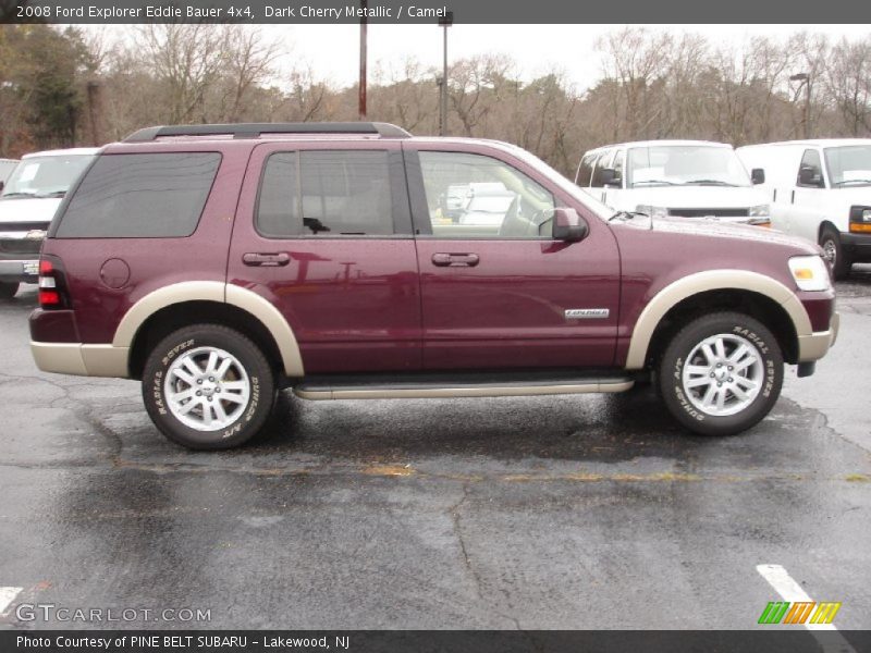 Dark Cherry Metallic / Camel 2008 Ford Explorer Eddie Bauer 4x4