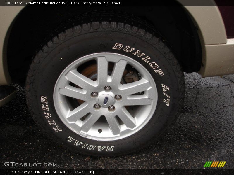Dark Cherry Metallic / Camel 2008 Ford Explorer Eddie Bauer 4x4