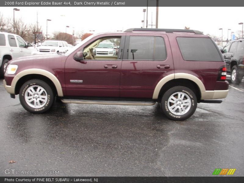 Dark Cherry Metallic / Camel 2008 Ford Explorer Eddie Bauer 4x4