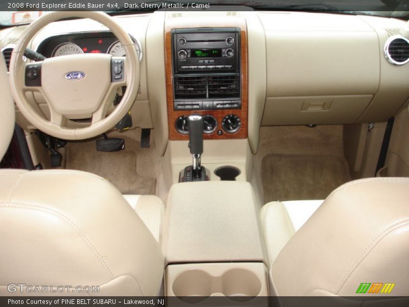 Dark Cherry Metallic / Camel 2008 Ford Explorer Eddie Bauer 4x4