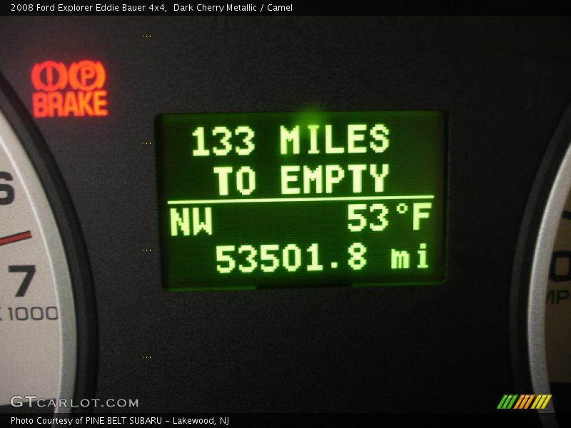 Dark Cherry Metallic / Camel 2008 Ford Explorer Eddie Bauer 4x4