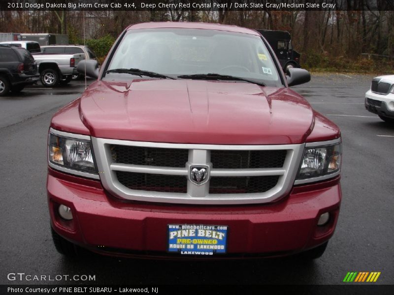 Deep Cherry Red Crystal Pearl / Dark Slate Gray/Medium Slate Gray 2011 Dodge Dakota Big Horn Crew Cab 4x4