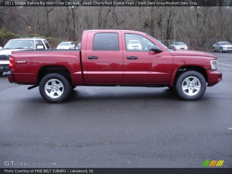 Deep Cherry Red Crystal Pearl / Dark Slate Gray/Medium Slate Gray 2011 Dodge Dakota Big Horn Crew Cab 4x4