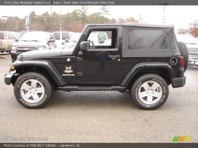 Black / Dark Slate Gray/Medium Slate Gray 2010 Jeep Wrangler Sahara 4x4