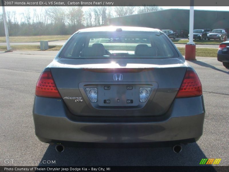 Carbon Bronze Pearl / Ivory 2007 Honda Accord EX-L V6 Sedan