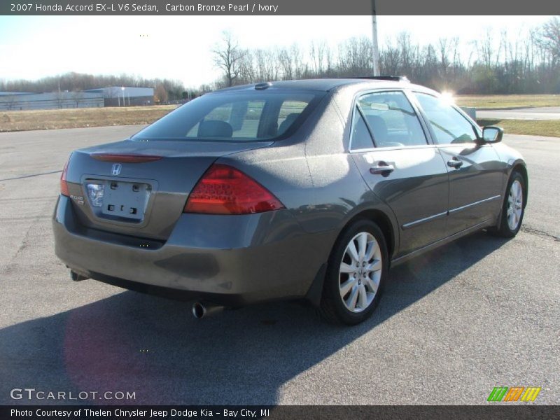 Carbon Bronze Pearl / Ivory 2007 Honda Accord EX-L V6 Sedan