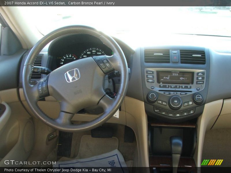 Carbon Bronze Pearl / Ivory 2007 Honda Accord EX-L V6 Sedan