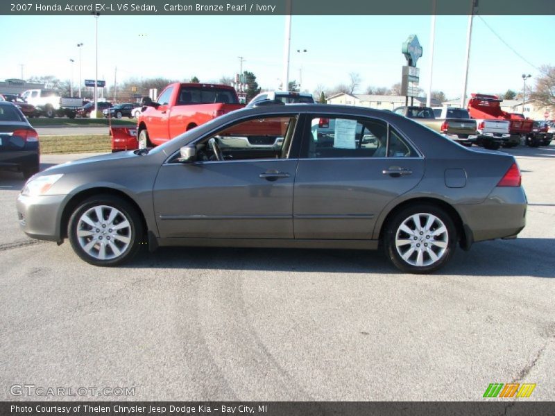 Carbon Bronze Pearl / Ivory 2007 Honda Accord EX-L V6 Sedan