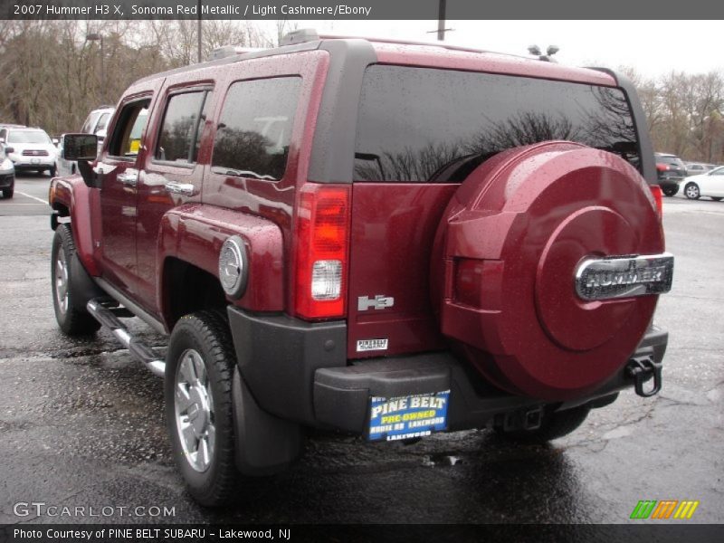 Sonoma Red Metallic / Light Cashmere/Ebony 2007 Hummer H3 X