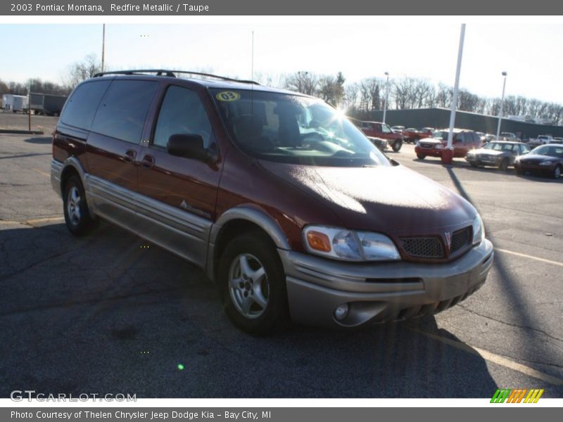 Redfire Metallic / Taupe 2003 Pontiac Montana