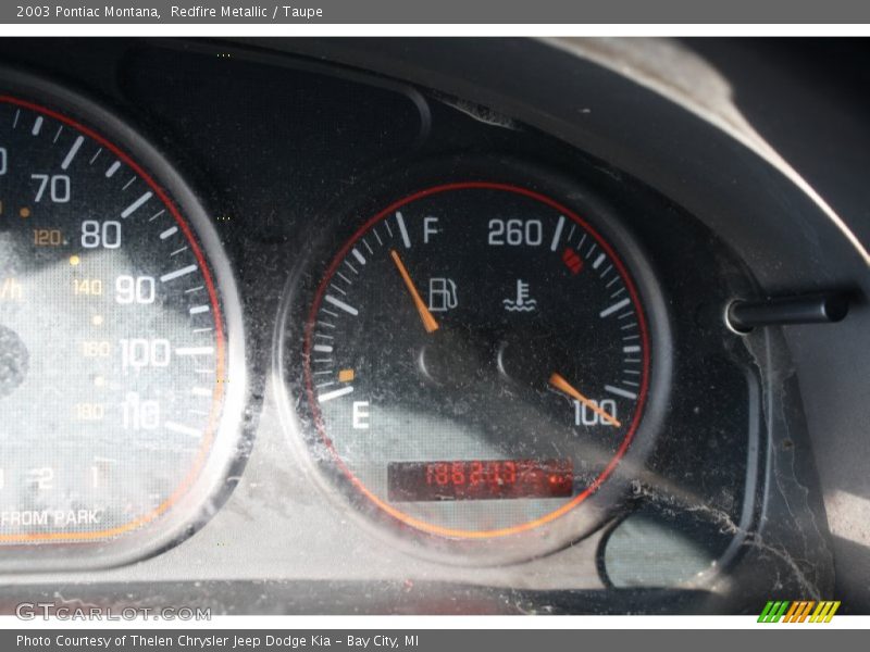 Redfire Metallic / Taupe 2003 Pontiac Montana