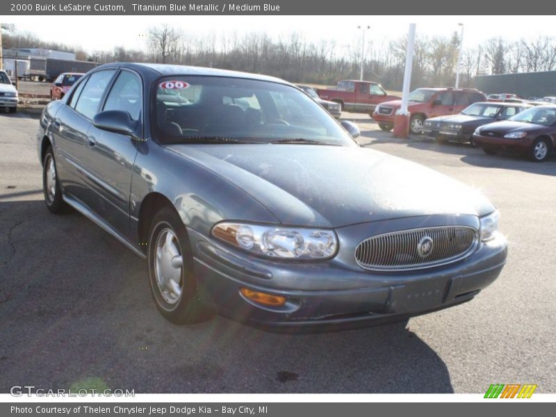 Titanium Blue Metallic / Medium Blue 2000 Buick LeSabre Custom
