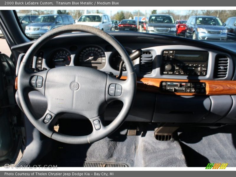 Titanium Blue Metallic / Medium Blue 2000 Buick LeSabre Custom