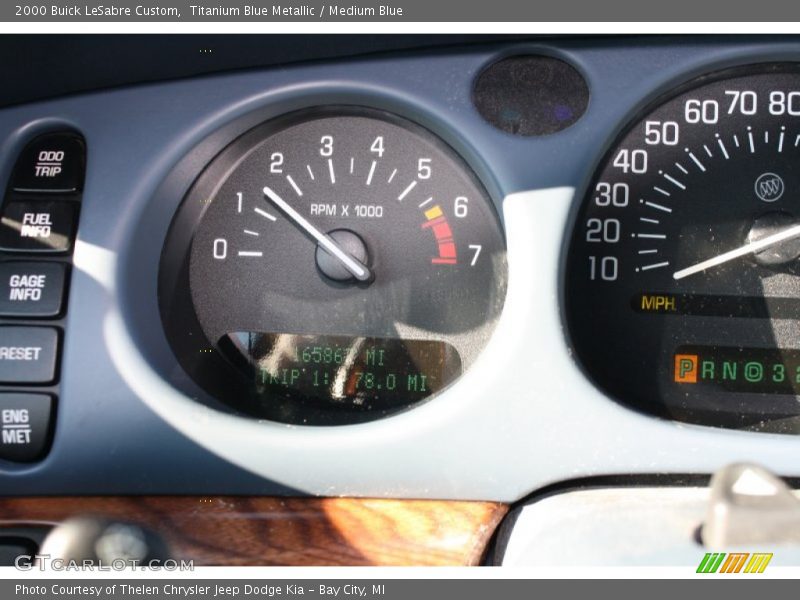 Titanium Blue Metallic / Medium Blue 2000 Buick LeSabre Custom