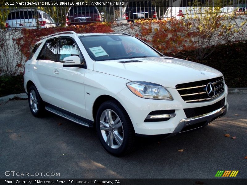 Arctic White / Black 2012 Mercedes-Benz ML 350 BlueTEC 4Matic