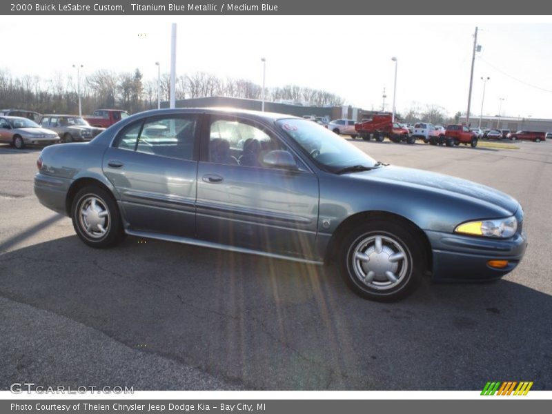 Titanium Blue Metallic / Medium Blue 2000 Buick LeSabre Custom