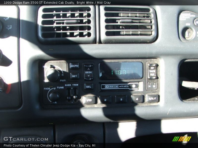 Bright White / Mist Gray 1999 Dodge Ram 3500 ST Extended Cab Dually