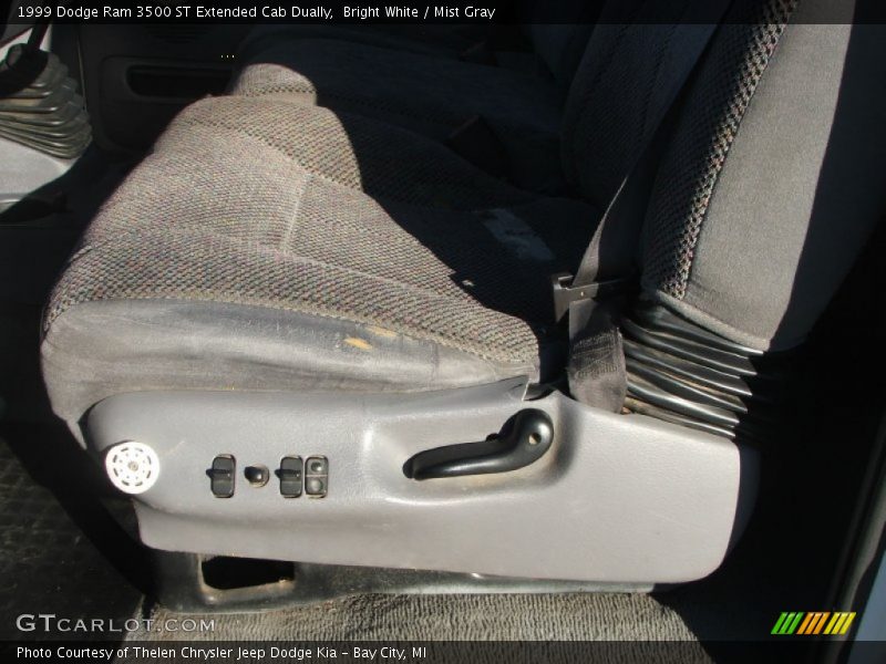 Bright White / Mist Gray 1999 Dodge Ram 3500 ST Extended Cab Dually