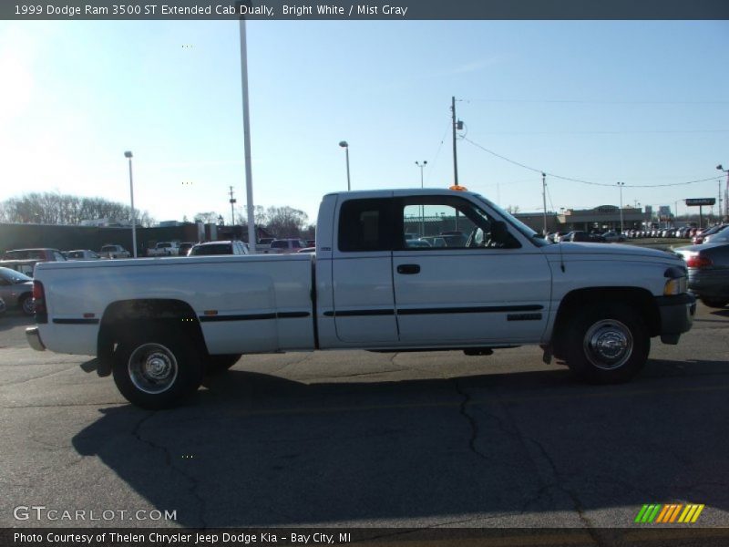 Bright White / Mist Gray 1999 Dodge Ram 3500 ST Extended Cab Dually