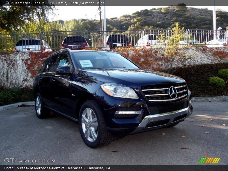 Black / Almond Beige 2012 Mercedes-Benz ML 350 4Matic