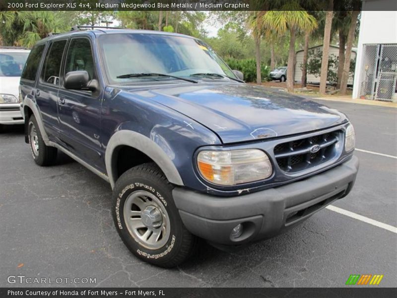 Medium Wedgewood Blue Metallic / Medium Graphite 2000 Ford Explorer XLS 4x4