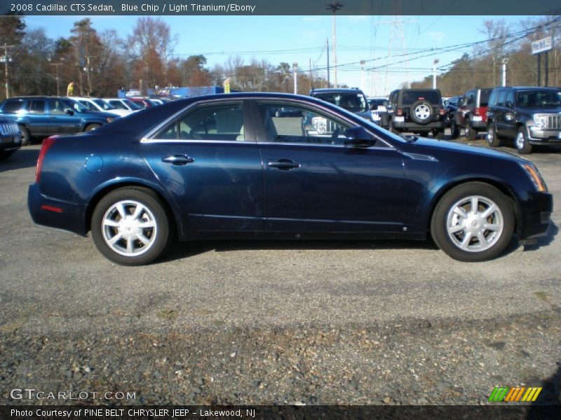 Blue Chip / Light Titanium/Ebony 2008 Cadillac CTS Sedan