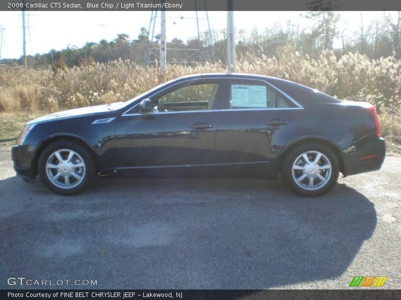 Blue Chip / Light Titanium/Ebony 2008 Cadillac CTS Sedan