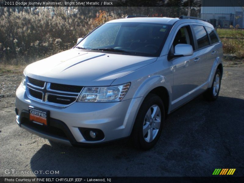Bright Silver Metallic / Black 2011 Dodge Journey Mainstreet