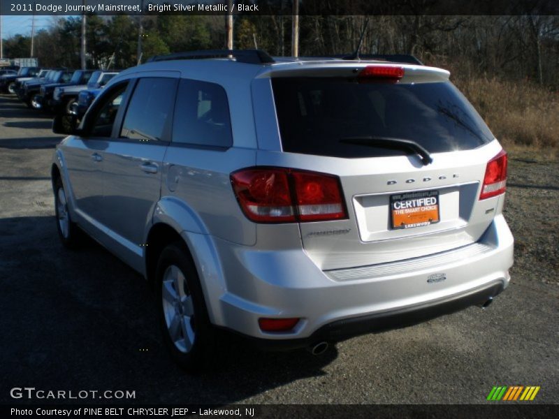 Bright Silver Metallic / Black 2011 Dodge Journey Mainstreet