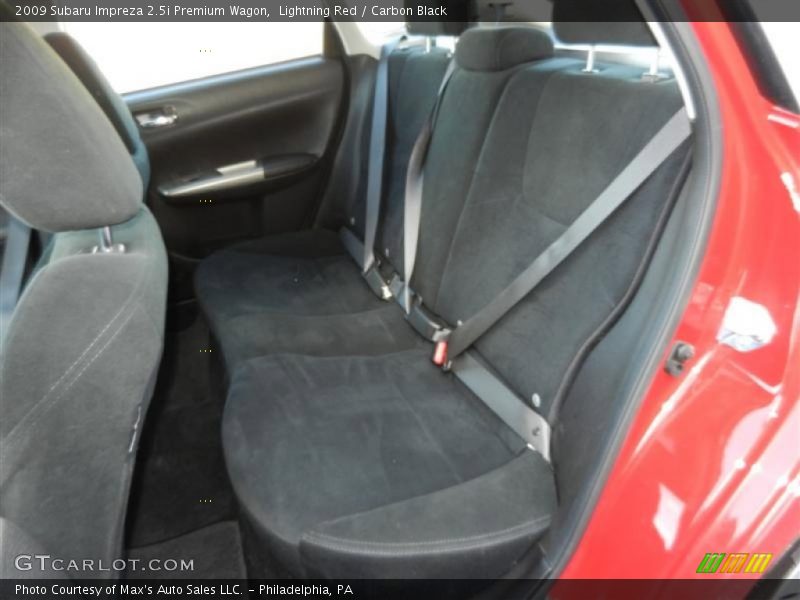 Lightning Red / Carbon Black 2009 Subaru Impreza 2.5i Premium Wagon
