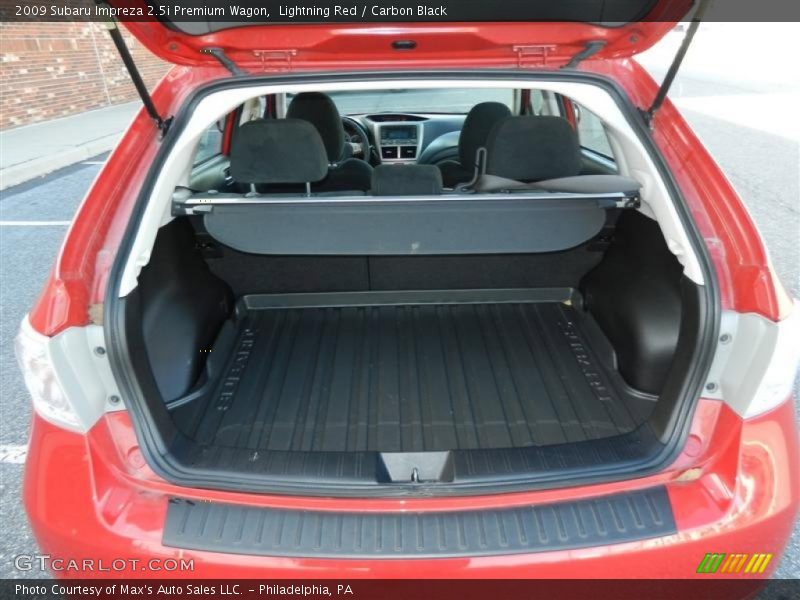 Lightning Red / Carbon Black 2009 Subaru Impreza 2.5i Premium Wagon