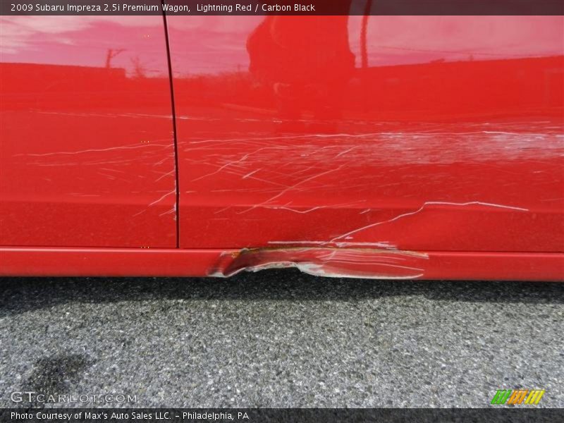 Lightning Red / Carbon Black 2009 Subaru Impreza 2.5i Premium Wagon