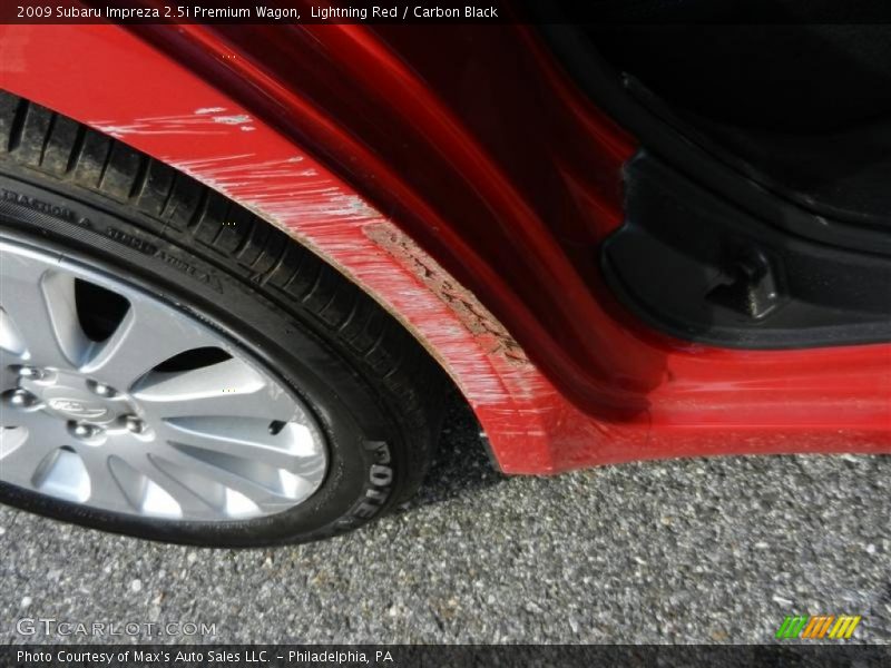 Lightning Red / Carbon Black 2009 Subaru Impreza 2.5i Premium Wagon
