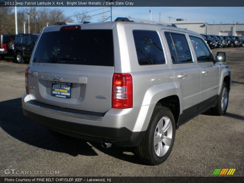 Bright Silver Metallic / Dark Slate Gray 2011 Jeep Patriot Latitude X 4x4