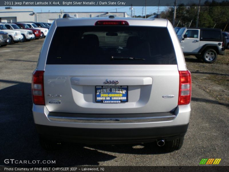 Bright Silver Metallic / Dark Slate Gray 2011 Jeep Patriot Latitude X 4x4
