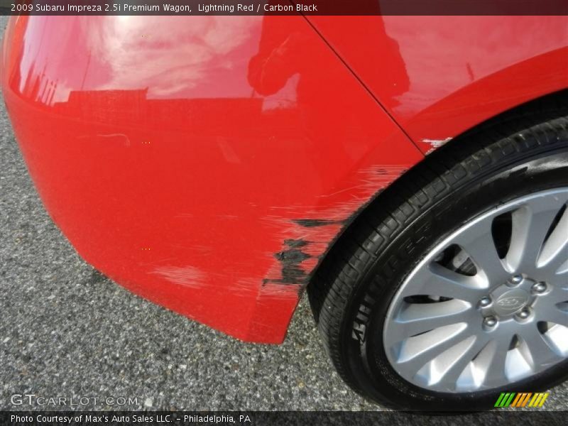 Lightning Red / Carbon Black 2009 Subaru Impreza 2.5i Premium Wagon