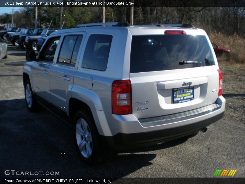 Bright Silver Metallic / Dark Slate Gray 2011 Jeep Patriot Latitude X 4x4