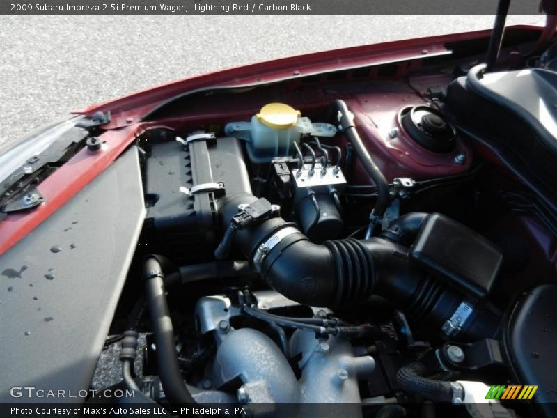 Lightning Red / Carbon Black 2009 Subaru Impreza 2.5i Premium Wagon