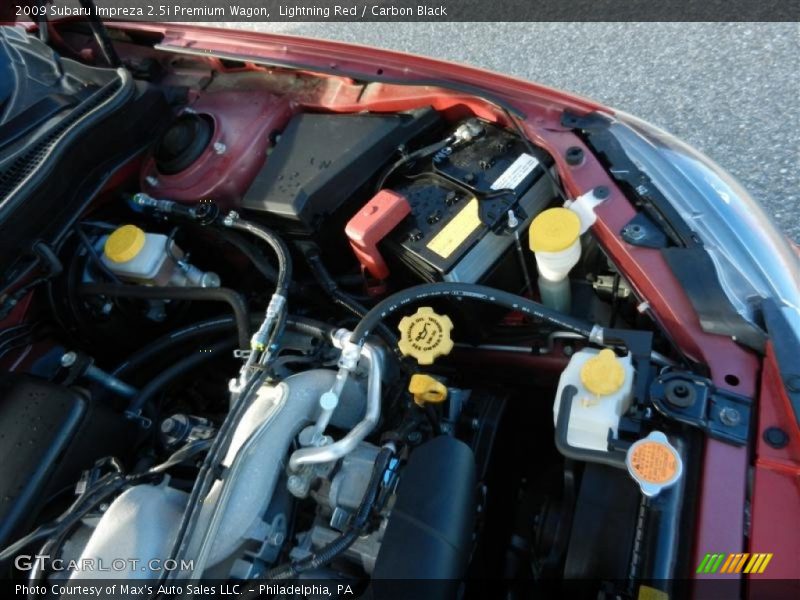 Lightning Red / Carbon Black 2009 Subaru Impreza 2.5i Premium Wagon