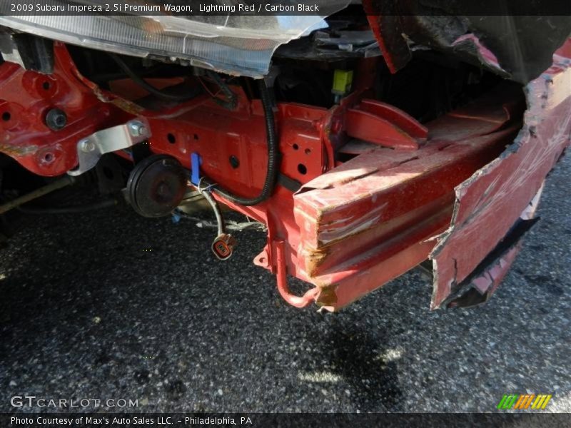 Lightning Red / Carbon Black 2009 Subaru Impreza 2.5i Premium Wagon