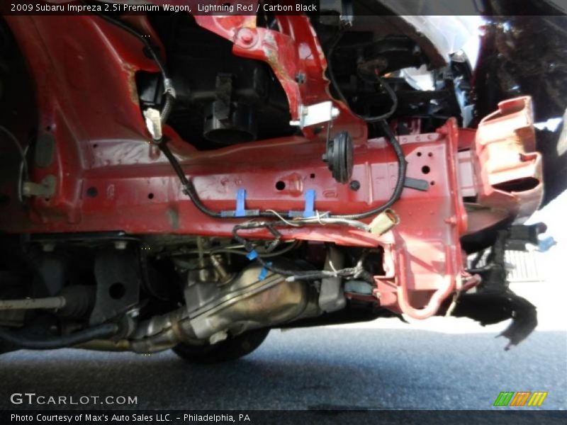 Lightning Red / Carbon Black 2009 Subaru Impreza 2.5i Premium Wagon