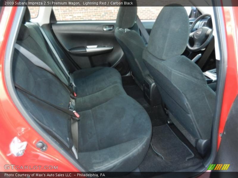 Lightning Red / Carbon Black 2009 Subaru Impreza 2.5i Premium Wagon